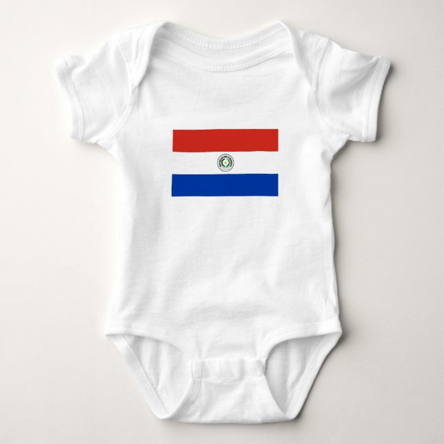 Paraguay Flag Baby Bodysuit (Front)