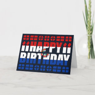 Paraguay Flag Birthday Card