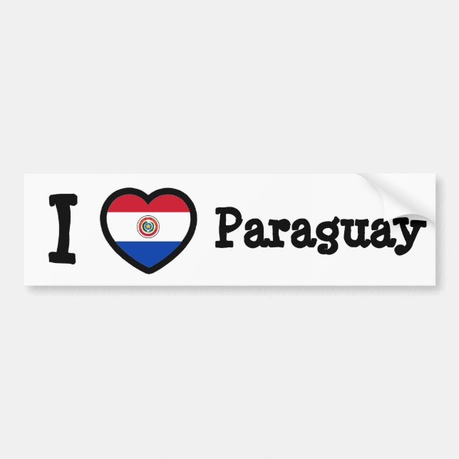 Paraguay Flag Bumper Sticker (Front)