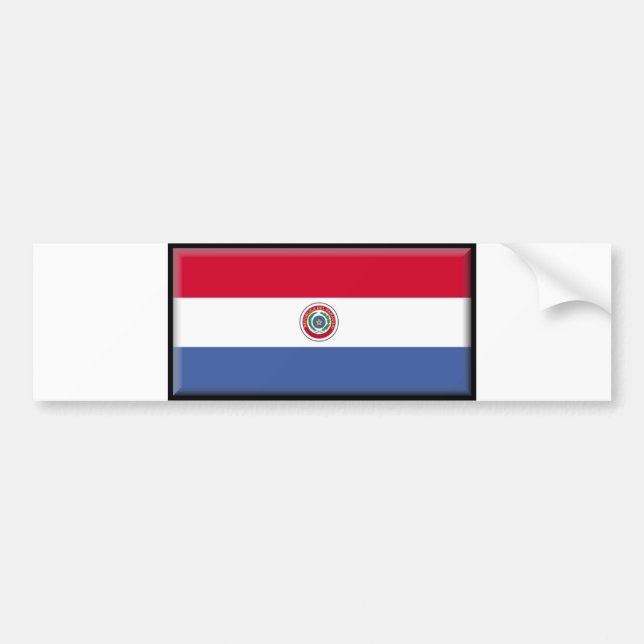 Paraguay Flag Bumper Sticker (Front)