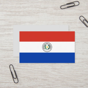 Paraguay flag business card