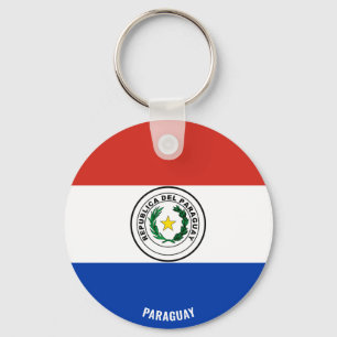 Paraguay Flag Charming Patriotic Key Ring