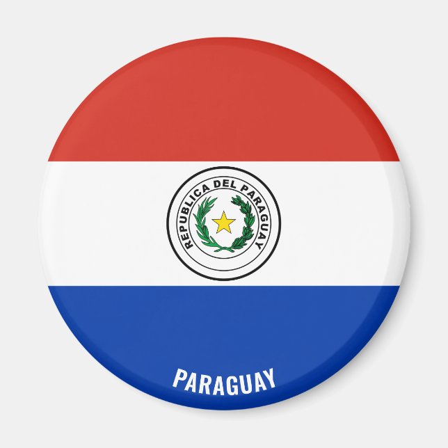 Paraguay Flag Charming Patriotic Magnet (Front)