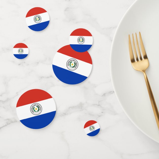 Paraguay flag confetti (Group)