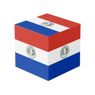 Paraguay flag cube