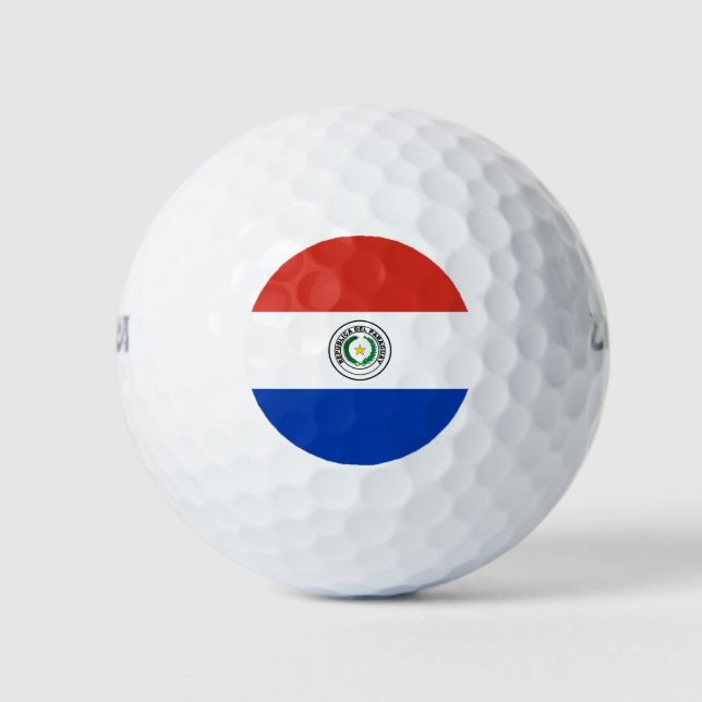 Paraguay Flag Golf Balls (Front)