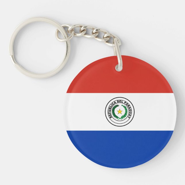 Paraguay Flag Key Ring (Front)