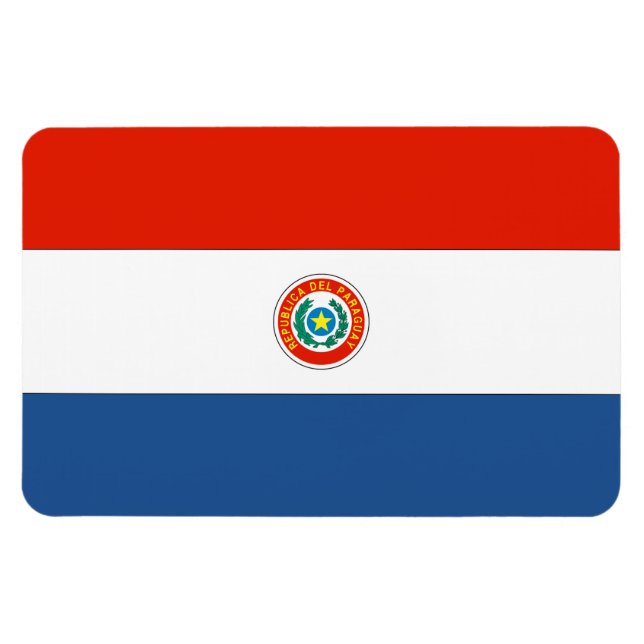 Paraguay Flag Magnet (Horizontal)