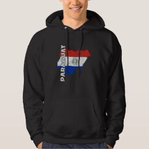Paraguay Flag Map Paraguayan Pride Paraguayan Root Hoodie