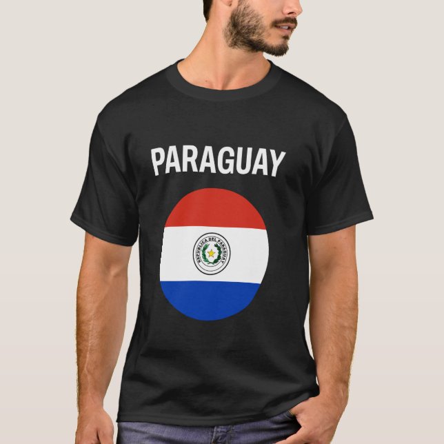 Paraguay Flag Modern T-Shirt (Front)