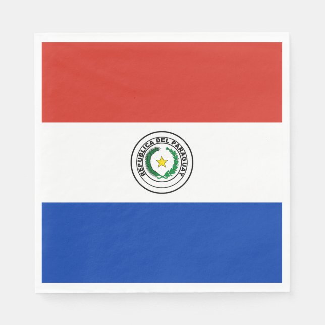 Paraguay Flag Napkin (Front)