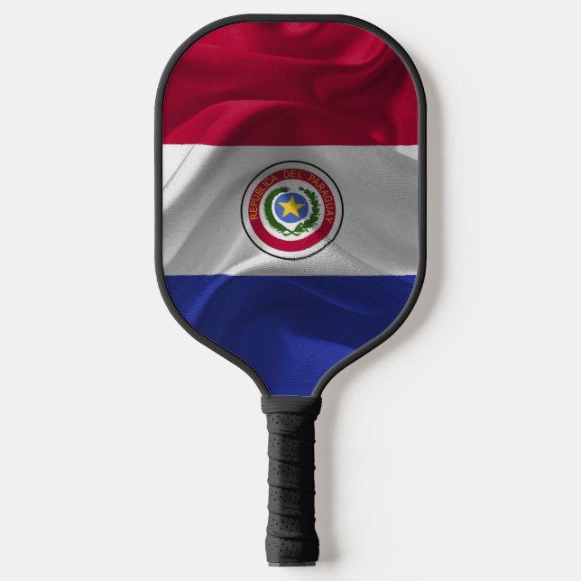 Paraguay flag pickleball paddle (Front)