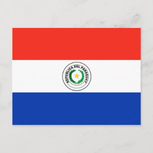 Paraguay Flag Postcard