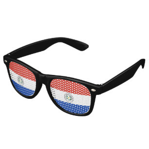 Paraguay flag retro sunglasses