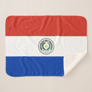 Paraguay Flag Sherpa Blanket