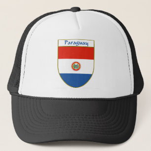 Paraguay Flag Shield Trucker Hat