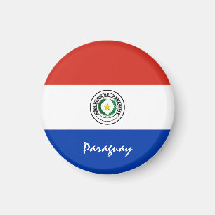 Paraguay flag & South America - travel/sport fans Magnet