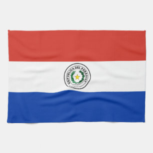Paraguay flag tea towel