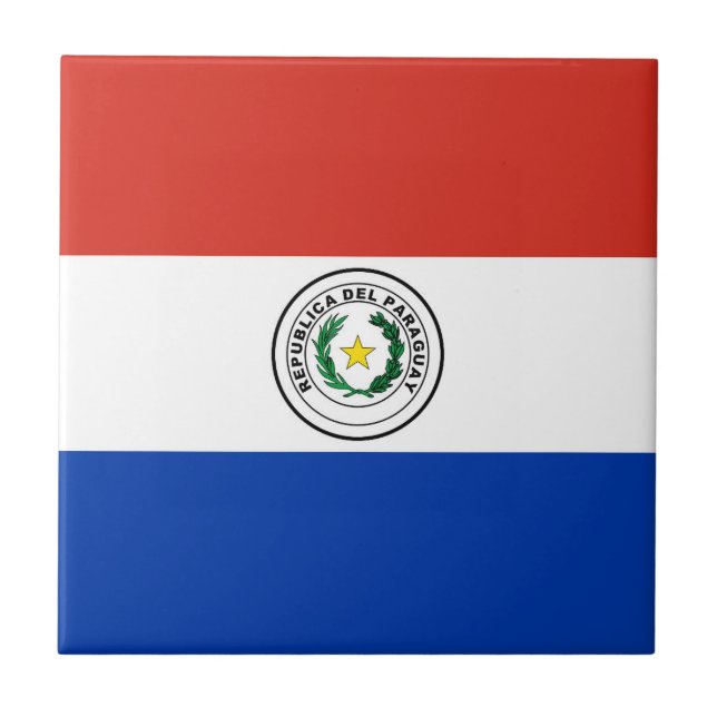 Paraguay flag tile (Front)