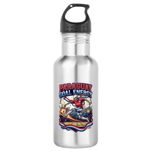 Paraguay Goal Energy Skeleton Striker Nations Bold 532 Ml Water Bottle
