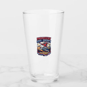 Paraguay Goal Energy Skeleton Striker Nations Bold Glass