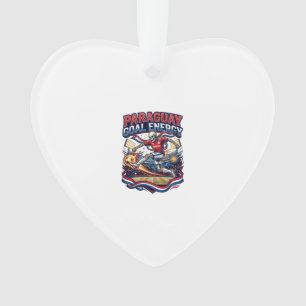 Paraguay Goal Energy Skeleton Striker Nations Bold Ornament