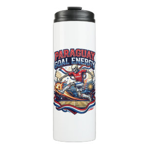 Paraguay Goal Energy Skeleton Striker Nations Bold Thermal Tumbler