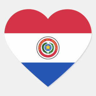 paraguay heart sticker