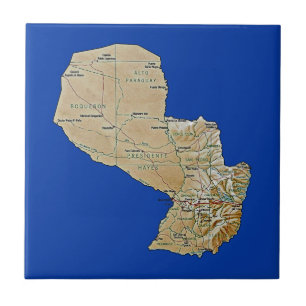 Paraguay Map Tile