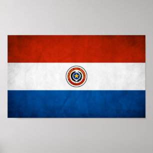 Paraguay National Flag Poster