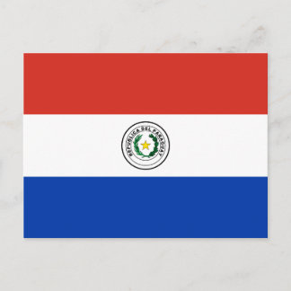 Paraguay National World Flag Postcard
