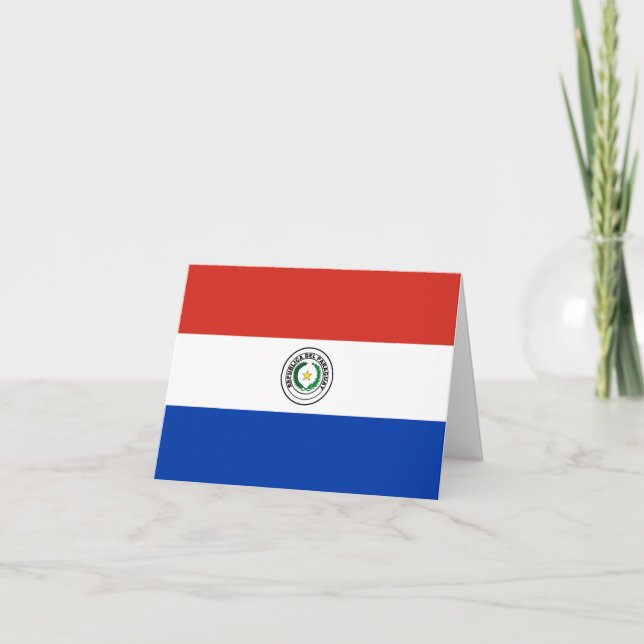 Paraguay (Paraguayan) Flag Card (Front)