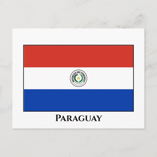 Paraguay (Paraguayan) Flag Postcard (Front)