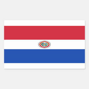 PARAGUAY RECTANGULAR STICKER