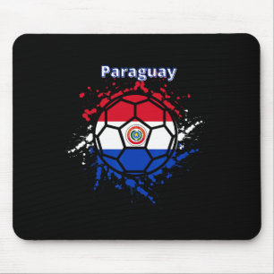 Paraguay Soccer Paraguayan Flag Futbol Fan Jersey Mouse Pad