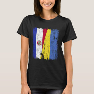 Paraguay Ukraine Half Flag Paraguayan Ukrainian He T-Shirt