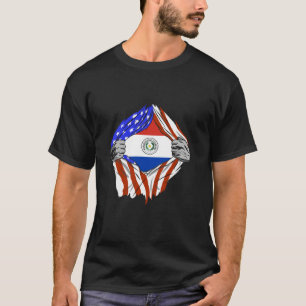 Paraguay USA Chest America Paraguayan Pride Paragu T-Shirt