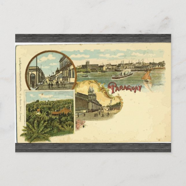 Paraguay, Vintage Postcard (Front)
