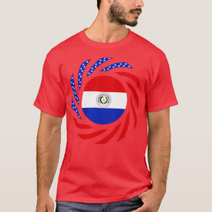 Paraguayan American Multinational Patriot Flag Ser T-Shirt
