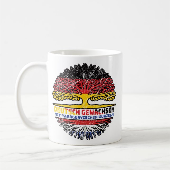 Paraguayan Deutsch Deutschland Baum Coffee Mug (Left)
