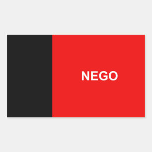 Paraiba flag Brazil region province symbol nego Rectangular Sticker