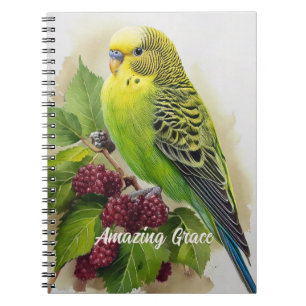 Parakeet and Mulberries Notebook