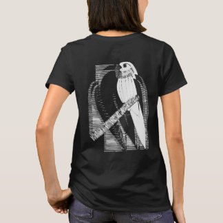 Parakeet Back Minimalist Animal Art Abstract T-Shirt