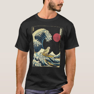 Parakeet Bird Kanagawa Wave Funny Surf Animal  1  T-Shirt