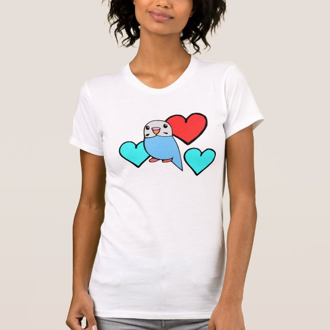 Parakeet Budgerigar T shirt (Front)