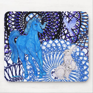 Parakeet Friends Mouse Pad