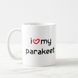 parakeet heart coffee mug