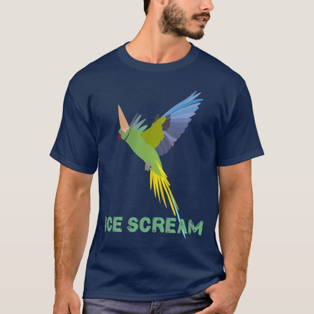 Parakeet "Ice scream" T-Shirt (Front)