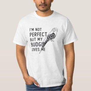Parakeet Lover My Budgie Loves Me Birds Budgerigar T-Shirt