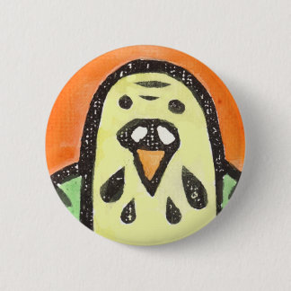Parakeet Portrait 6 Cm Round Badge
